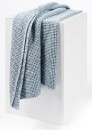 Stonewashed-Cotton-Waffle-Throw-Blue Sale