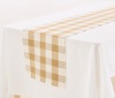 Natural-Gingham-Table-Runner Sale