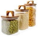 Set-of-3-Linear-Glass-Canisters-with-Acacia-Lids Sale