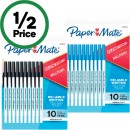 Paper-Mate-Kilometrico-Capped-Ballpoint-Pens-Business-Assorted-Pk-10 Sale