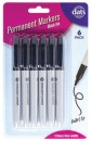 Black-Permanent-Markers-6pk Sale