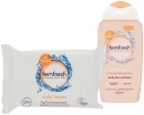 Femfresh-Feminine-Wipes-20-Pack-or-Liquid-Wash-250mL-Selected-Varieties Sale