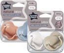 Tommee-Tippee-Baby-Natural-Cherry-Latex-Soother-0-6-Months-or-6-18-Months-2-Pack Sale