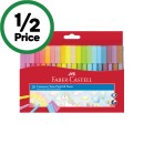 Faber-Castell-Connector-Pen-Colour-Markers-Pastel-Neon-Assorted-Pk-20 Sale