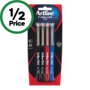 Artline-200-Fineline-04mm-Pens-Assorted-Colours-Pk-4 Sale