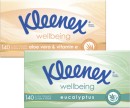 Kleenex-3-Ply-Wellbeing-Facial-Tissues-140-Pack Sale