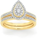 9ct-Gold-Diamond-Bridal-Set Sale