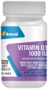 Amcal-Vitamin-D3-1000-IU-120-Capsules Sale