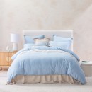 Washed-Linen-Look-Light-Blue-Quilt-Cover-Set-by-Essentials Sale