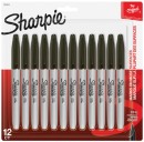 Sharpie-Assorted-Permanent-Markers-12-Pack-Black Sale