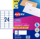 Avery-Laser-Address-Labels-24UP-120-Sheets Sale