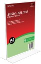 Deflecto-Recycled-Sign-Holder-Double-Sided Sale