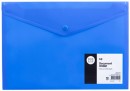 Keji-A4-Button-Document-Wallet-Blue Sale
