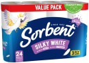 Sorbent-Silky-White-Toilet-Tissue-24-Rolls-Value-Pack Sale