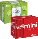 Coca-Cola-Sprite-Fanta-Deep-Spring-or-Mt-Franklin-Mini-Cans-6x250mL Sale