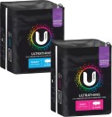 U-By-Kotex-Ultra-Thin-Pads-with-Wings-Regular-14-Pack-or-Super-12-Pack Sale