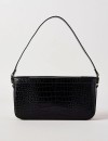 Tokito-Lacey-Black-Croc-Shoulder-Bag Sale