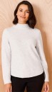 Regatta-Petites-Organic-Cotton-Blend-Jumper-White-Speckle Sale