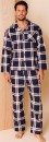 Reserve-Long-Sleeve-Tee-and-Flannelette-Pant-PJ-Set-Classic-Check-in-Navy Sale