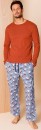 Reserve-Long-Sleeve-Tee-and-Flannelette-Pant-PJ-Set-Yeti-Ski-in-Red Sale