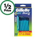 Gillette-Blue-2-Pivot-Plus-Disposable-Razors-Pk-20 Sale