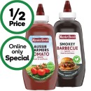 MasterFoods-Smokey-Barbecue-or-Aussie-Farmers-Tomato-Sauce-500ml Sale