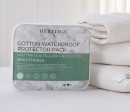 Heritage-Washable-Cotton-Waterproof-Mattress-and-Pillow-Protector-Pack Sale