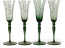 Heritage-Aster-Champagne-Glass-Set-of-4-in-Green Sale