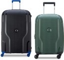 Delsey-Clavel-Valise-Spinner-Suitcase-in-Deep-Green-and-Black Sale