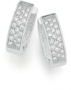 Sterling-Silver-Pav-Cubic-Zirconia-Huggies Sale