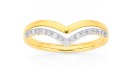 9ct-Gold-Diamond-Double-V-Shape-Split-Ring Sale