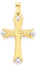 9ct-Gold-Two-Tone-Celtic-Cross-Pendant Sale