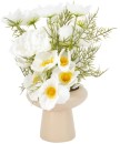 Artificial-Poppies-in-Natural-Vase Sale