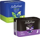 Stayfree-Ultra-Thin-Pads-with-Wings-Regular-14-Pack-or-All-Nights-10-Pack Sale