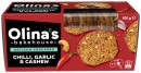 NEW-Olinas-Chilli-Garlic-Cashew-Artisan-Crackers-100g Sale