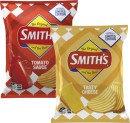 NEW-Smiths-Tomato-Sauce-or-Tasty-Cheese-Crinkle-Cut-Potato-Chips-150g Sale