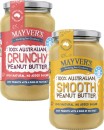 Mayvers-Smooth-or-Crunchy-Peanut-Butter-375g Sale