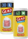 Glad-Wavetop-Tie-Kitchen-Tidy-Bags-Medium-40-Pack-or-Large-30-Pack Sale