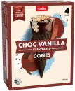 Coles-Chocolate-Vanilla-Cones-4-Pack-440mL Sale