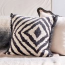 Soraya-Ikat-Chenille-Square-Cushion-by-Habitat Sale