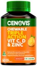 Cenovis-Chewable-Triple-Action-Vit-C-D-Zinc-60-Tablets Sale