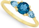 9ct-Gold-London-Blue-Swiss-Blue-Topaz-Trilogy-Ring Sale