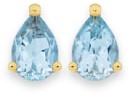 9ct-Gold-Sky-Blue-Topaz-Pear-Stud-Earrings Sale