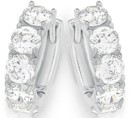 Sterling-Silver-Cubic-Zirconia-Huggies Sale