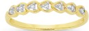 9ct-Gold-Diamond-Multi-Hearts-Band Sale