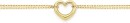 9ct-Gold-19cm-Double-Trace-with-Floating-Heart-Bracelet Sale