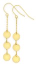 9ct-Gold-Multi-Discs-Trace-Drop-Earrings Sale