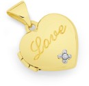 9ct-Gold-12mm-Diamond-Set-Love-Heart-Locket Sale