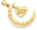 9ct-Gold-Moon-and-Heart-Pendant Sale