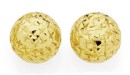 9ct-Gold-6mm-Diamond-cut-Ball-Stud-Earrings Sale